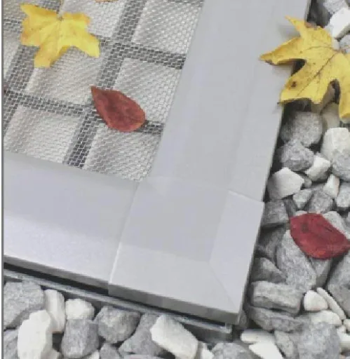 Professional light well cover with aluminum fabric