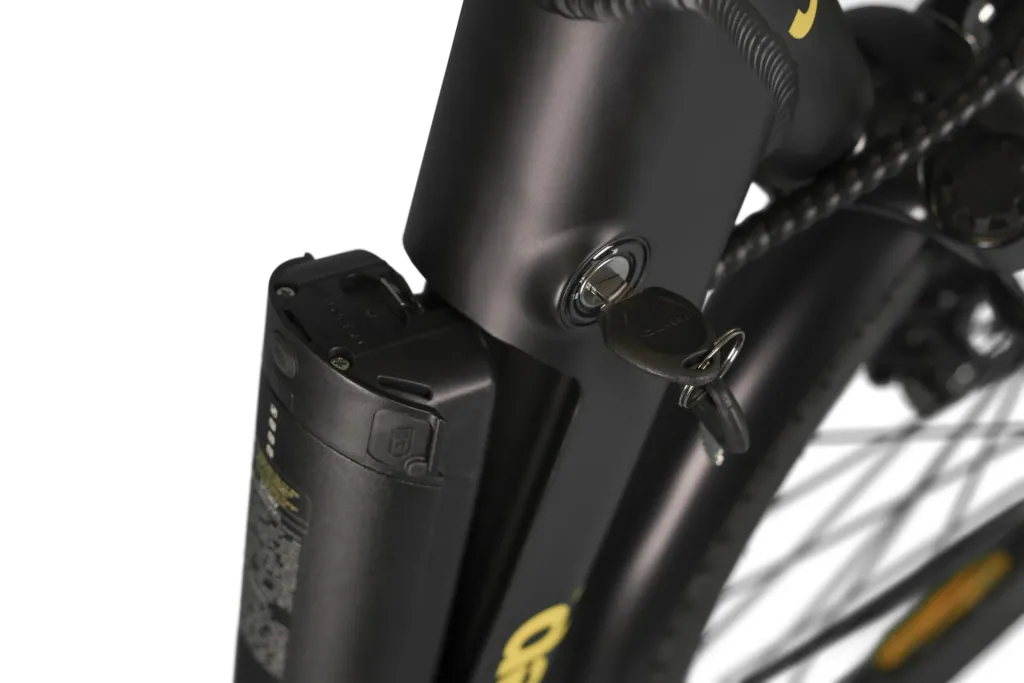 Men's Trekking E-Bike 28 inches, frame size 48 cm, 7-speed derailleur, black, TMR 7000