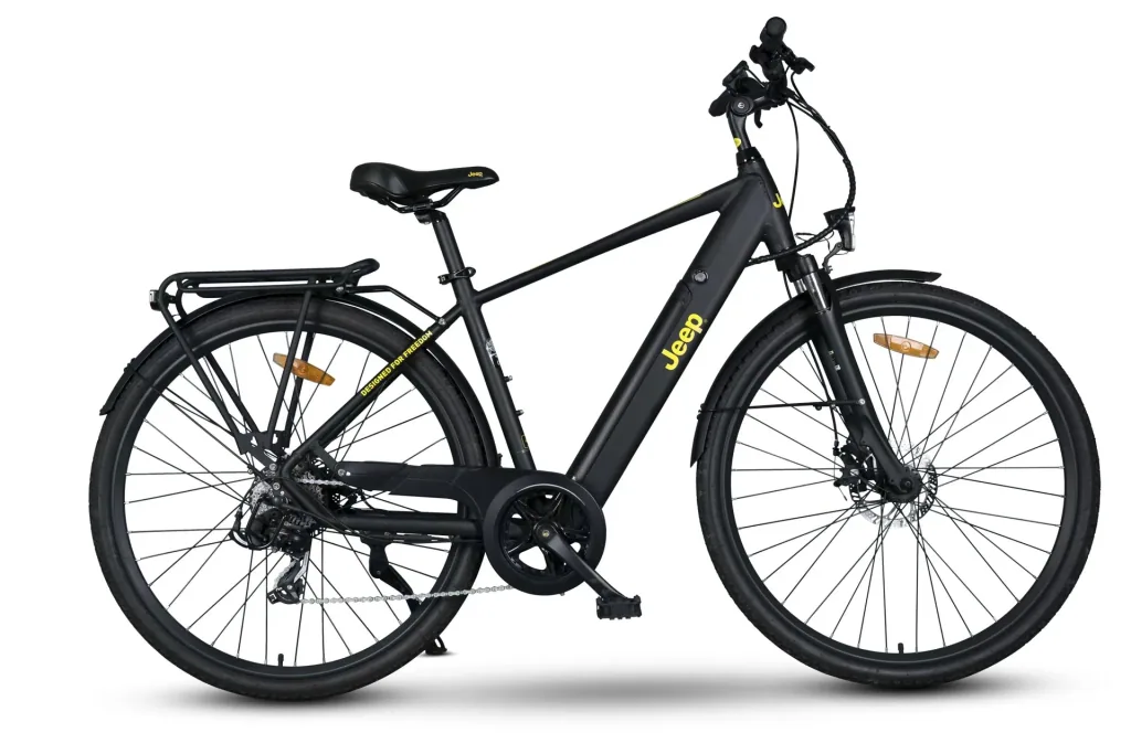 Men's Trekking E-Bike 28 inches, frame size 48 cm, 7-speed derailleur, black, TMR 7000