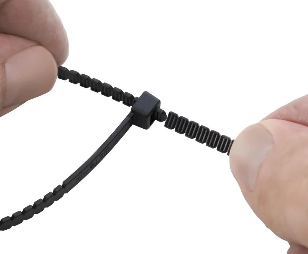 Twist Cable Ties, Black, 102 x 2.8 mm