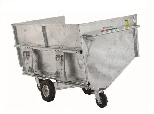Large-capacity trolley for tractors, narrow W 240 x D 135 x H 153 cm