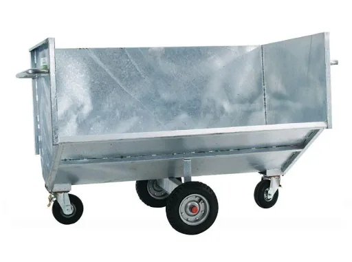 Large-capacity trolley for tractors, narrow W 240 x D 135 x H 153 cm