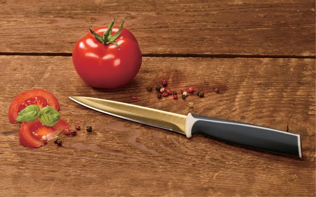 5-piece knife set with titanium coating