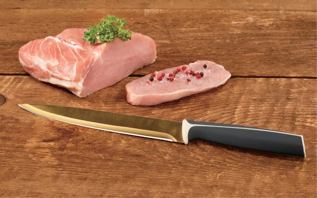 5-piece knife set with titanium coating