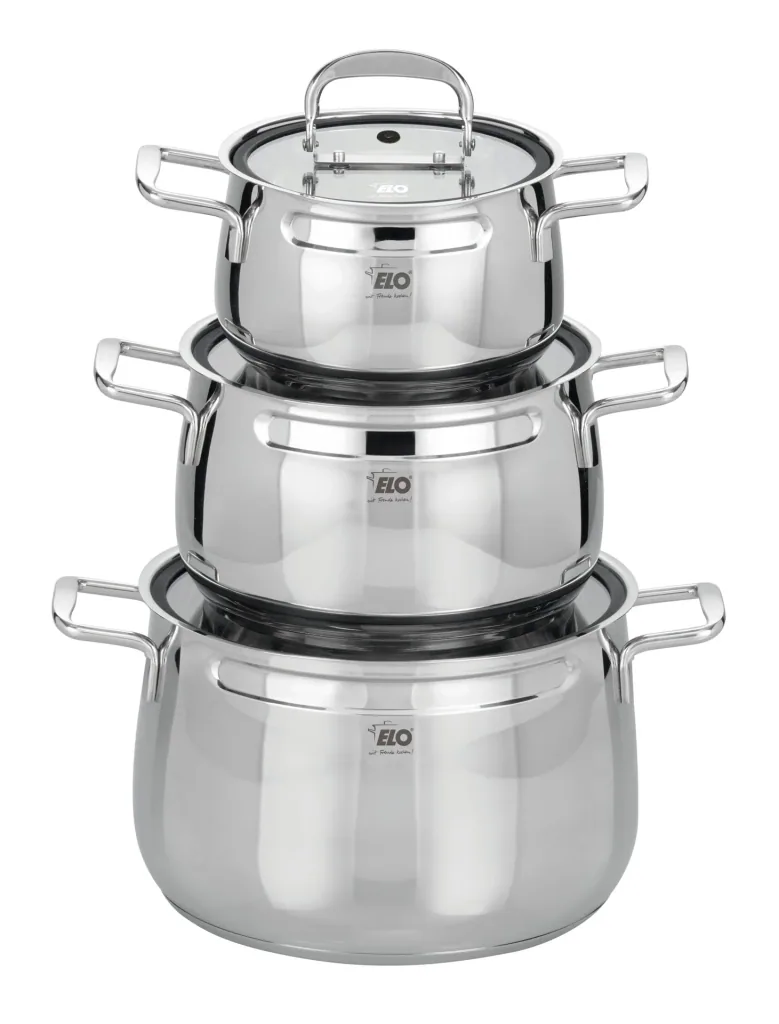 "Mystery" 6-piece stainless steel cookware set
