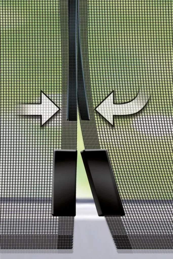 Insect screen magnetic curtain, 120 x 240 cm, anthracite