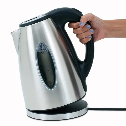 Kettle Silver/Black Stainless Steel 1.7L