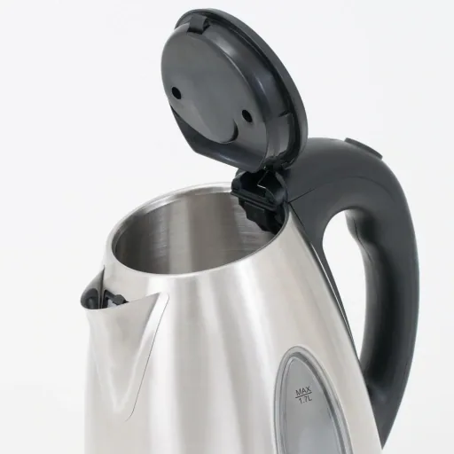 Kettle Silver/Black Stainless Steel 1.7L