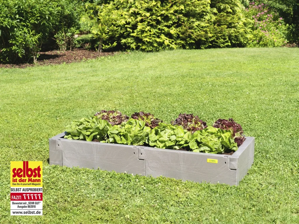 Raised bed "TIMBER" basic set, wood look Nordic Wood