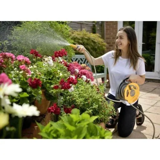 Hose reel - Click & Go + 10m hose (7.5mm) with fittings