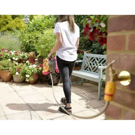 Hose reel - Click & Go + 10m hose (7.5mm) with fittings