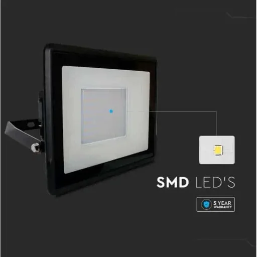 VT-158 LED Floodlight - 50 W - 4000 Lm - 4000K - Black