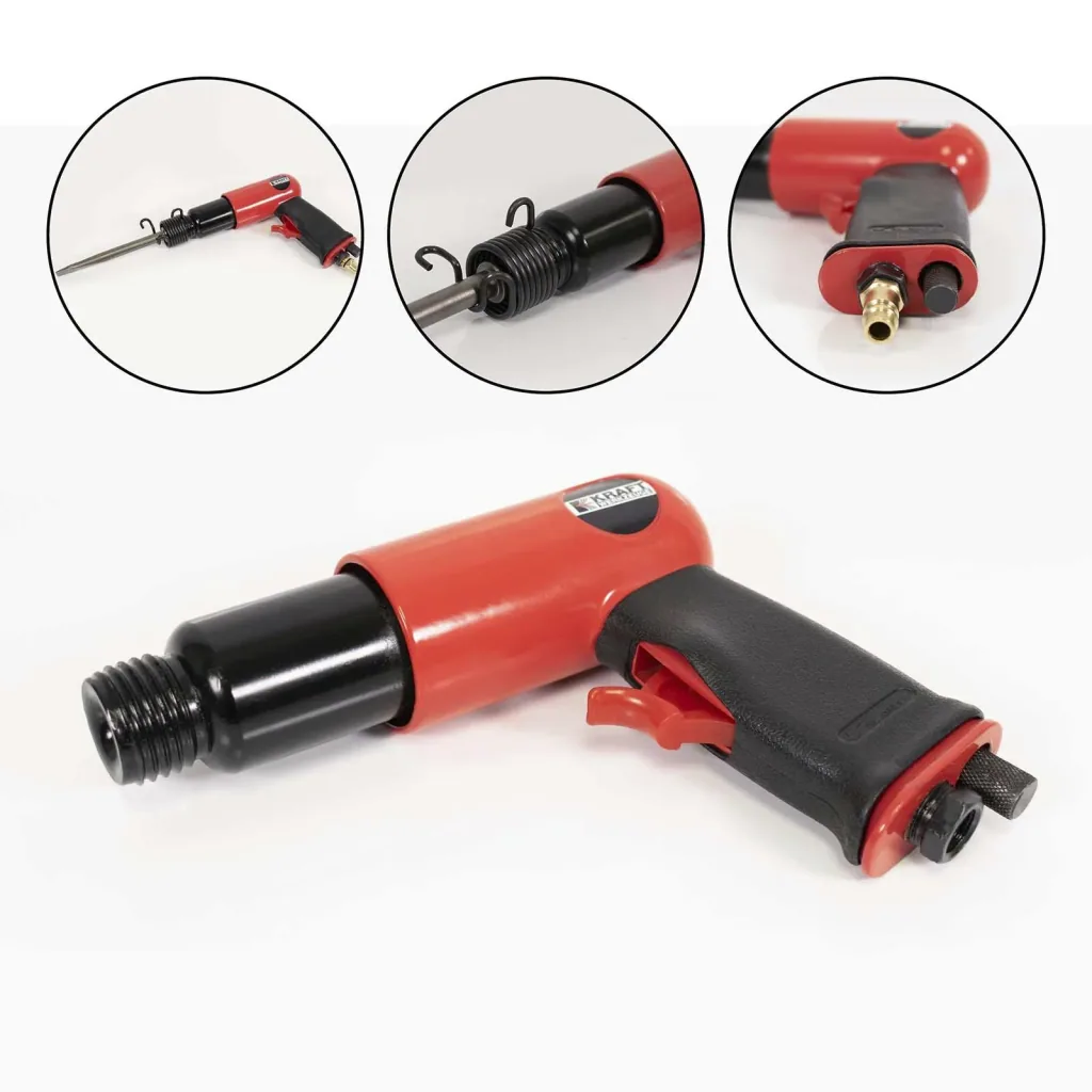 9-piece pneumatic chisel hammer set