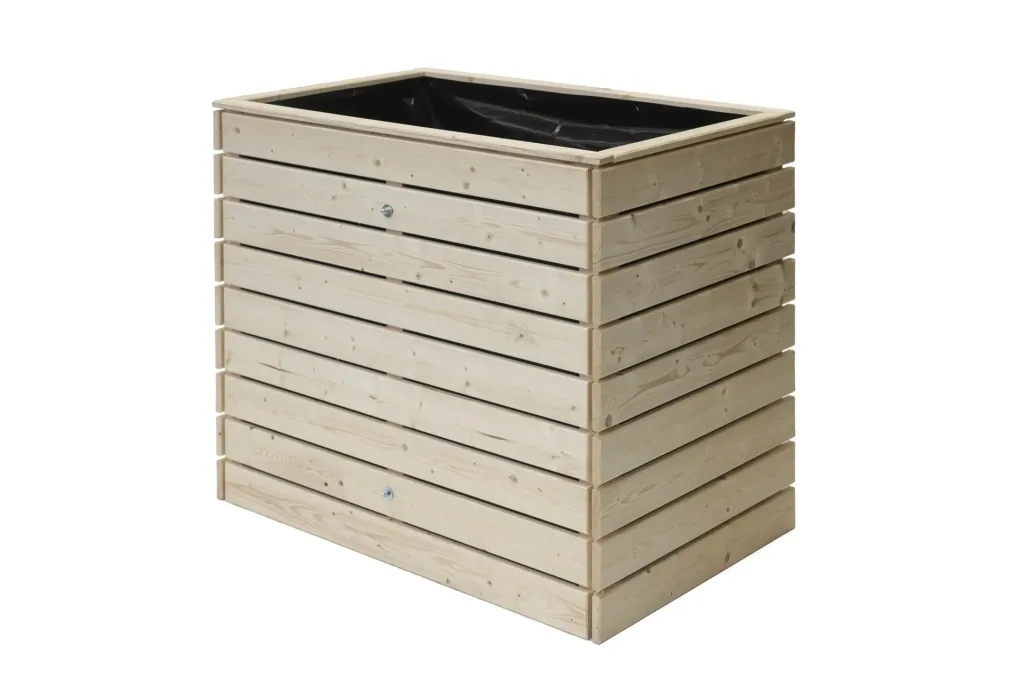 Raised Bed Asket M, 110×70×90 cm, Natural – Spruce Wood, Back-Friendly