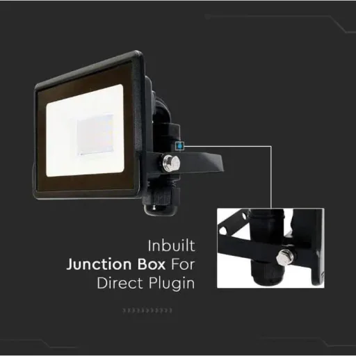 VT-118 LED Floodlight - 10 W - 735 Lm - 4000K - Black