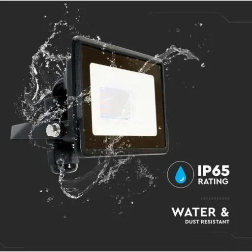 VT-118 LED Floodlight - 10 W - 735 Lm - 4000K - Black