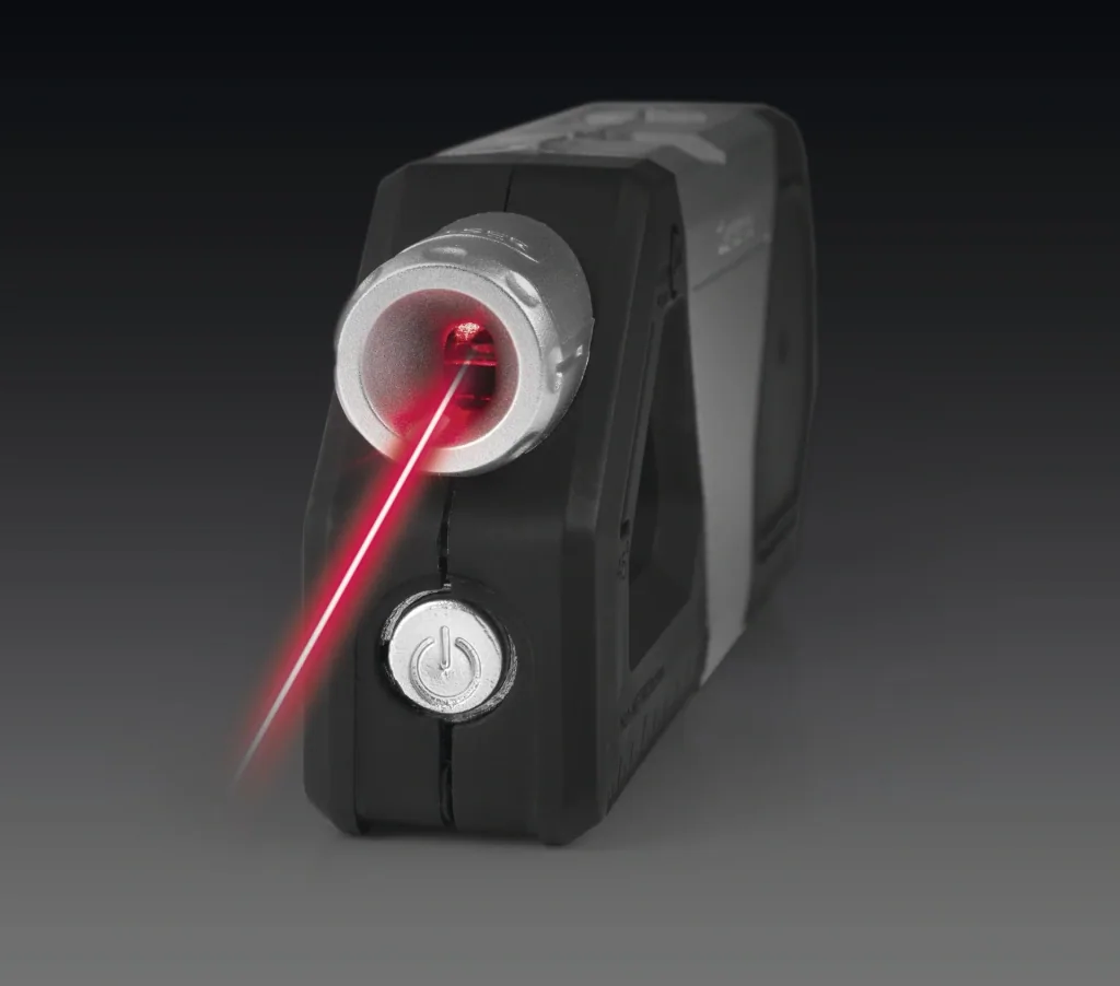 Laser scale 3 in 1, 3 Volt, black/silver
