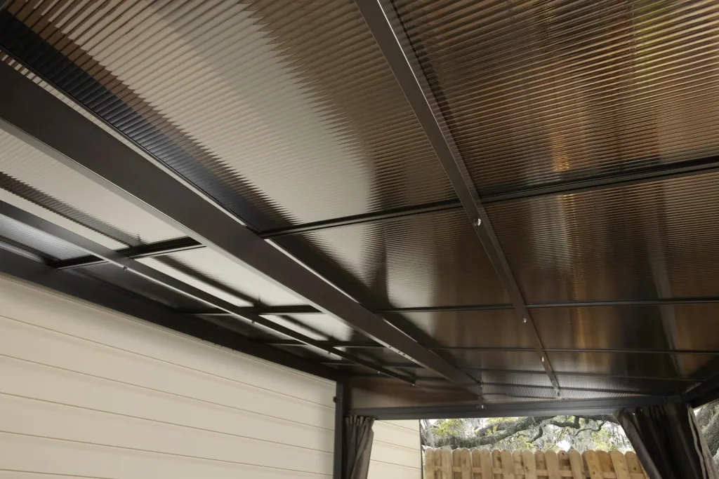 Aluminium patio roof St. Barthelemy 12x16 anthracite