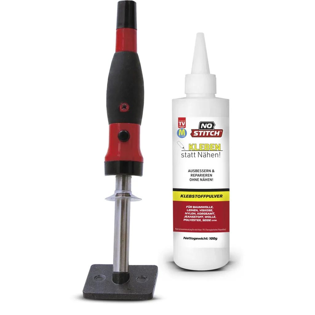 No Stitch: Glue instead of sewing! Set including 100 g adhesive powder