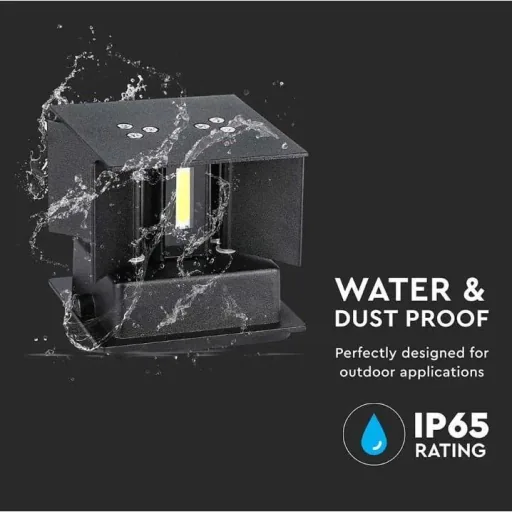 VT-759 LED wall light - 5W - 3000K - 700 lumens - Black