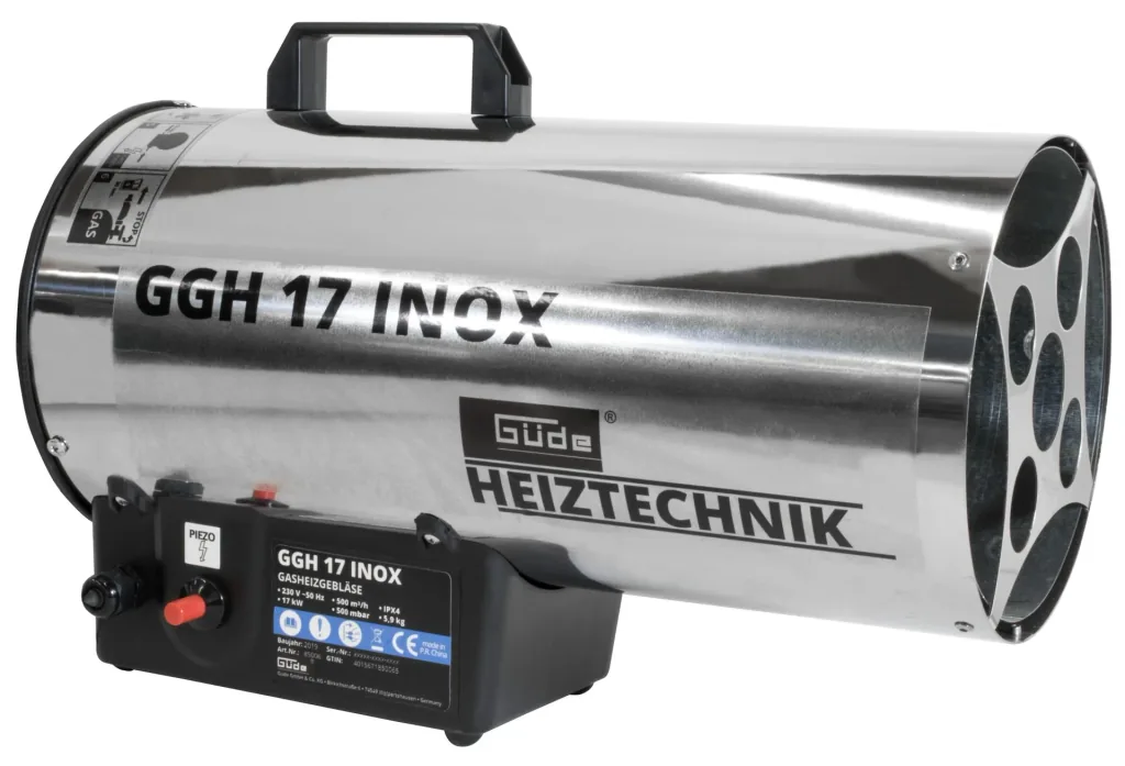Gas heater fan GGH 17 INOX
