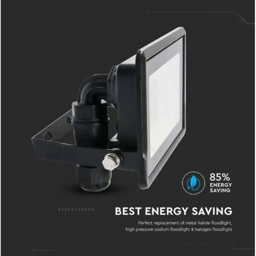 VT-128 LED Floodlight - 20 W - 1510 Lm - 4000K - Black