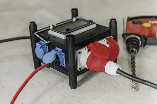 Compact rubber power distributor BSV 3 FI/16 2 IP44