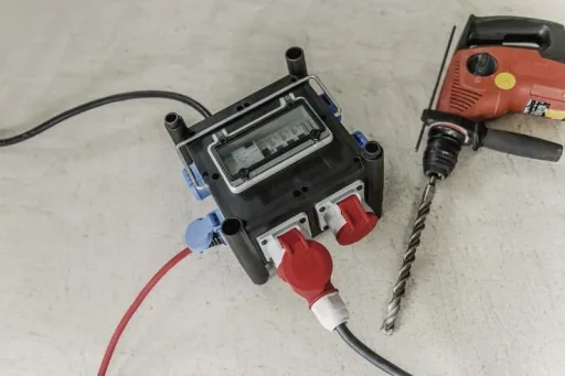 Compact rubber power distributor BSV 3 FI/16 2 IP44
