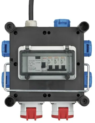 Compact rubber power distributor BSV 3 FI/16 2 IP44