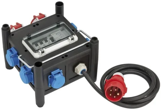 Compact rubber power distributor BSV 3 FI/16 2 IP44