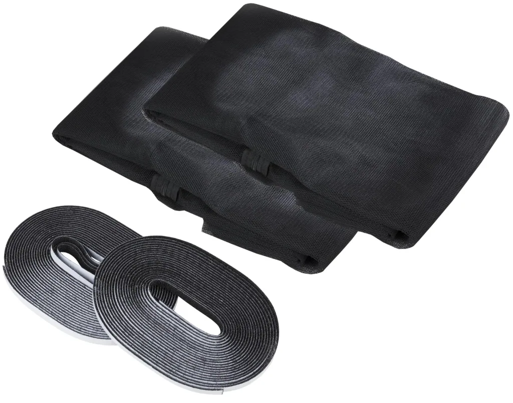 Fly screen for roof windows, black, 2 pieces