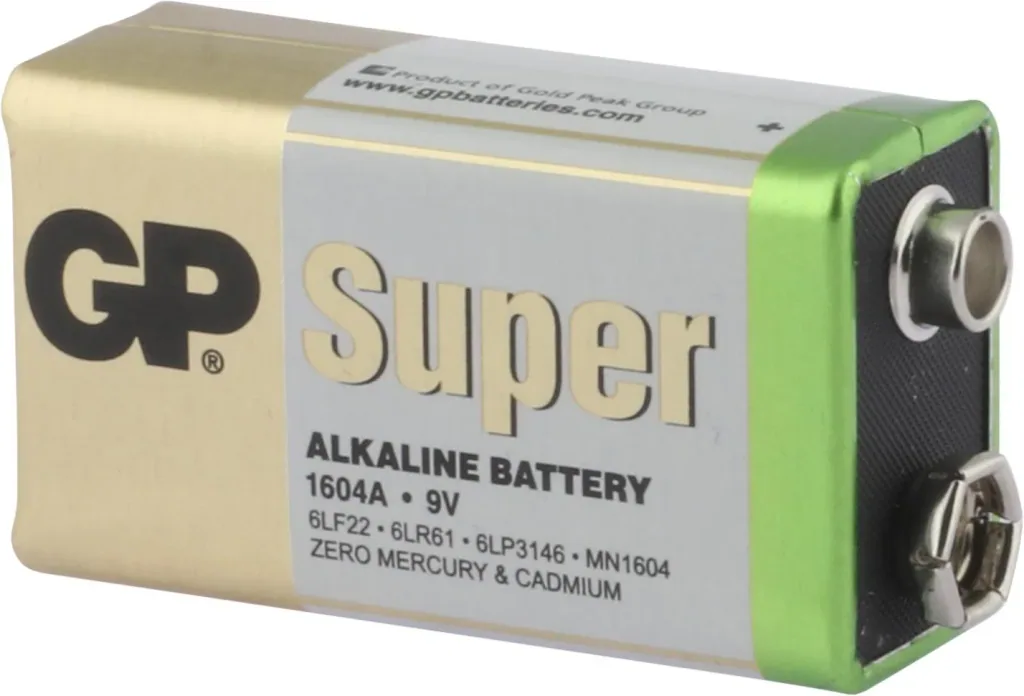 SUPER 9V Block Alkaline Battery - 8 pieces