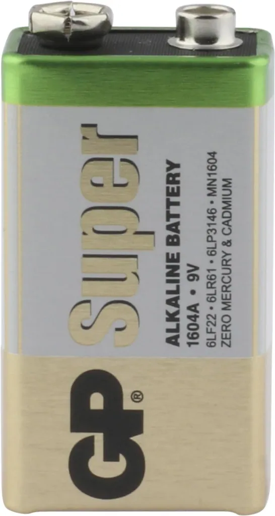 SUPER 9V Block Alkaline Battery - 8 pieces
