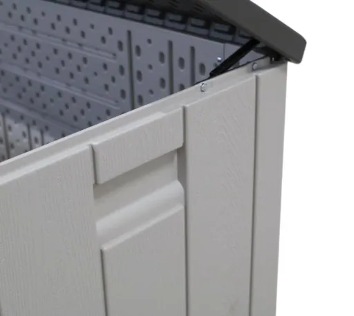 Cushion Box 570 L Light Gray 150.7×71.9×69.1 cm – Weatherproof Storage Box made of HDPE