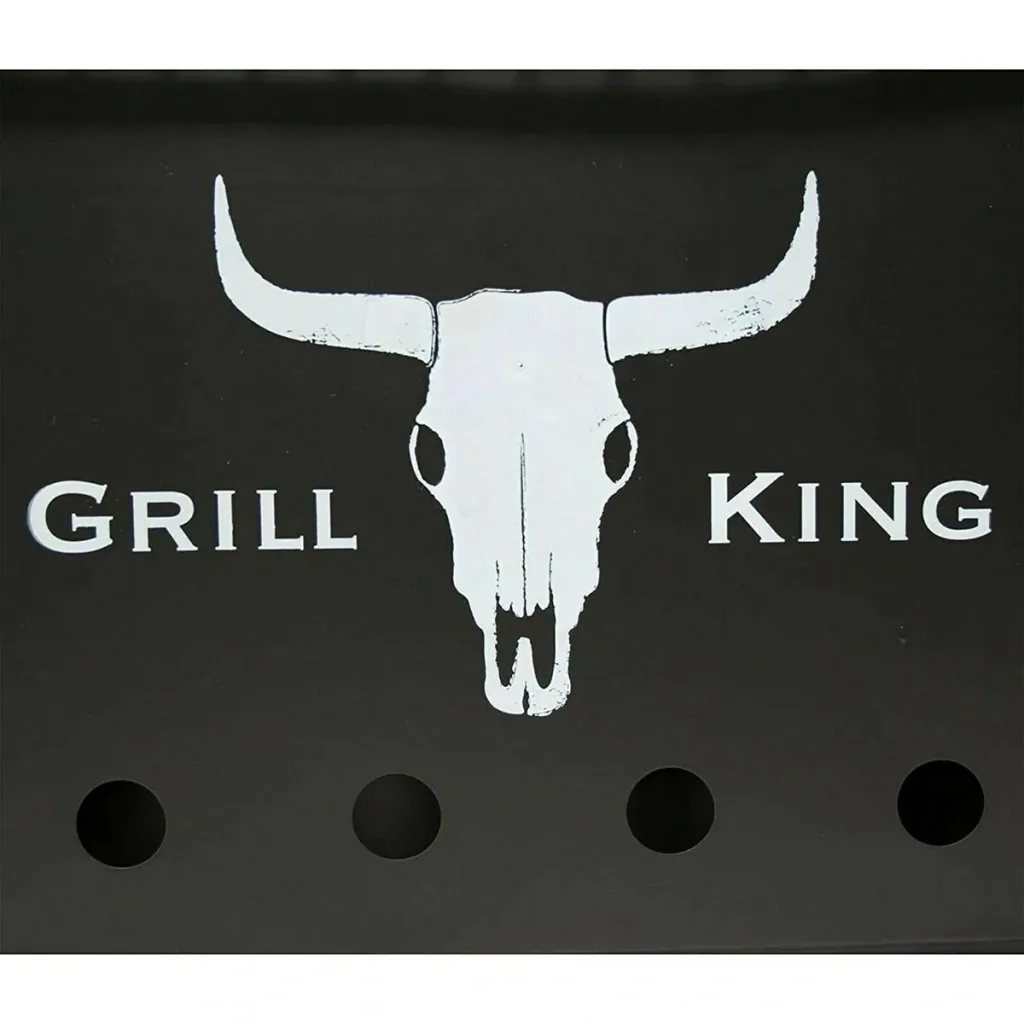 Grill King Charcoal Grill - Rectangular - Matte Black - 32x20x20 cm