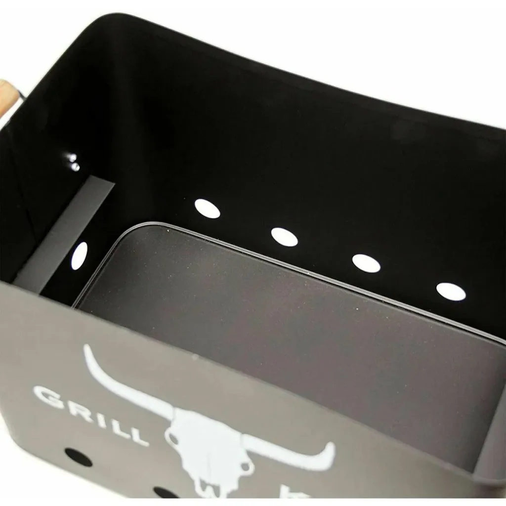 Grill King Charcoal Grill - Rectangular - Matte Black - 32x20x20 cm