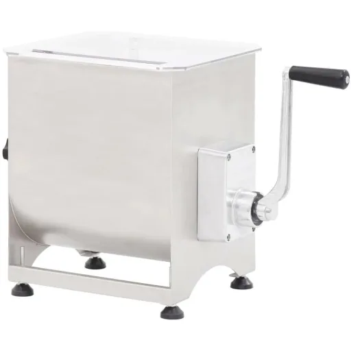 Meat grinder with bowl 44 L stainless steel silver-colored