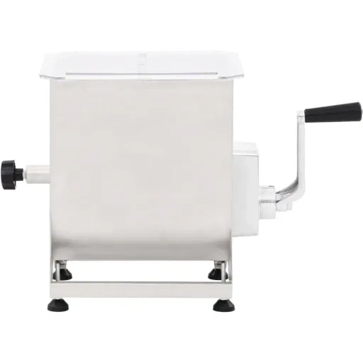Meat grinder with bowl 44 L stainless steel silver-colored