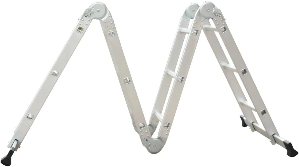 Aluminum multi-purpose ladder 4x3 rungs 7 in 1