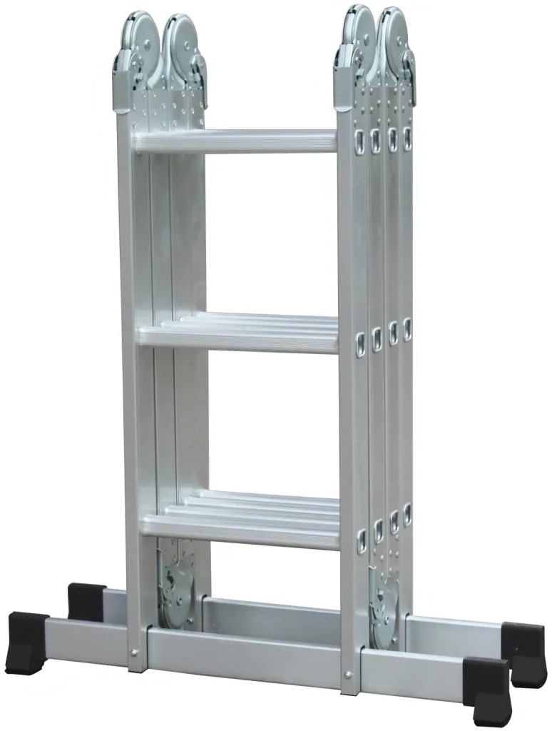 Aluminum multi-purpose ladder 4x3 rungs 7 in 1